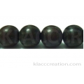 Tiger Ebony Round Wood Beads 12mm